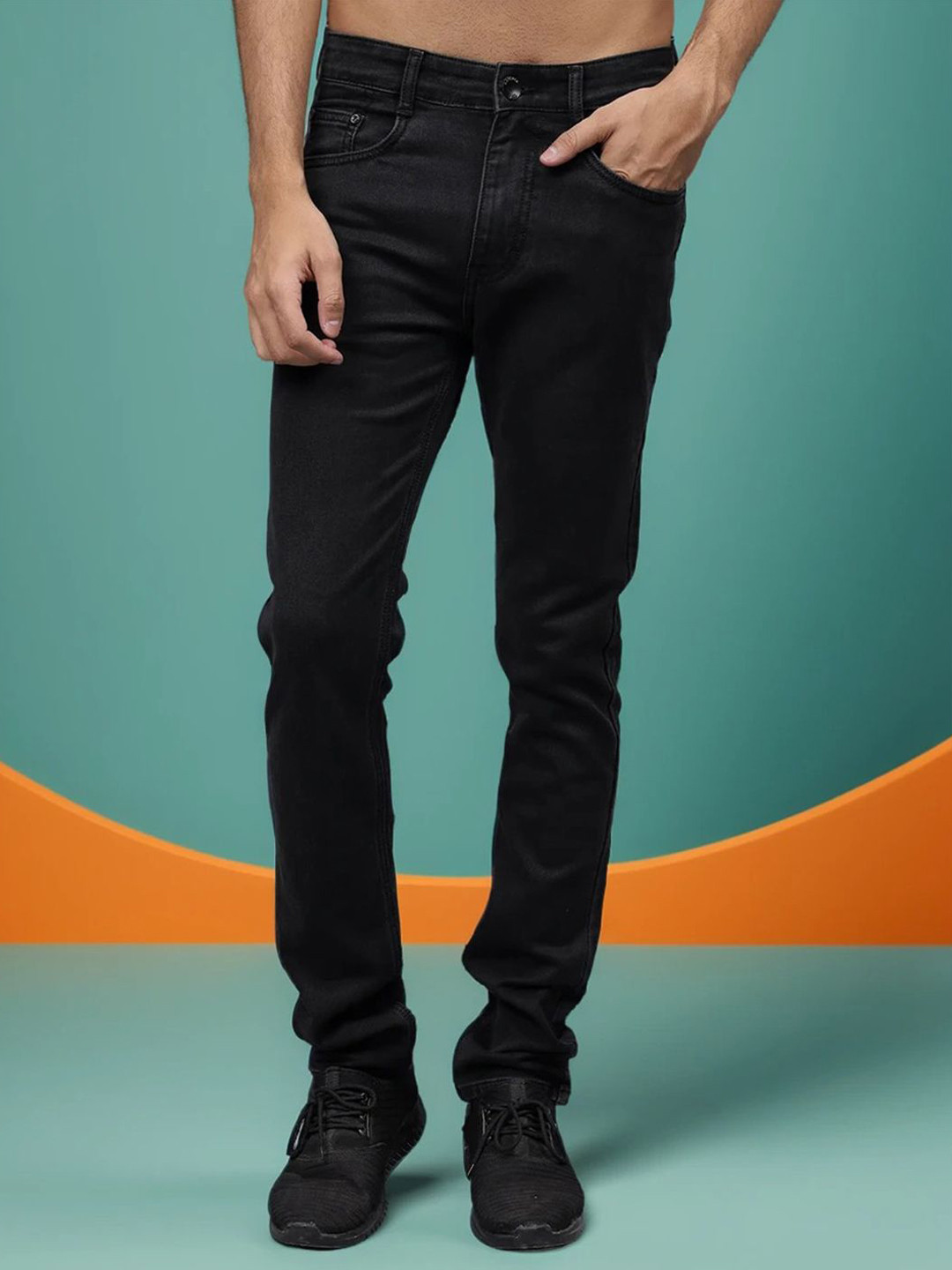 AWACK Men Comfort Heavy Count Stretchable Pure Cotton Denim Regular Fit Jeans