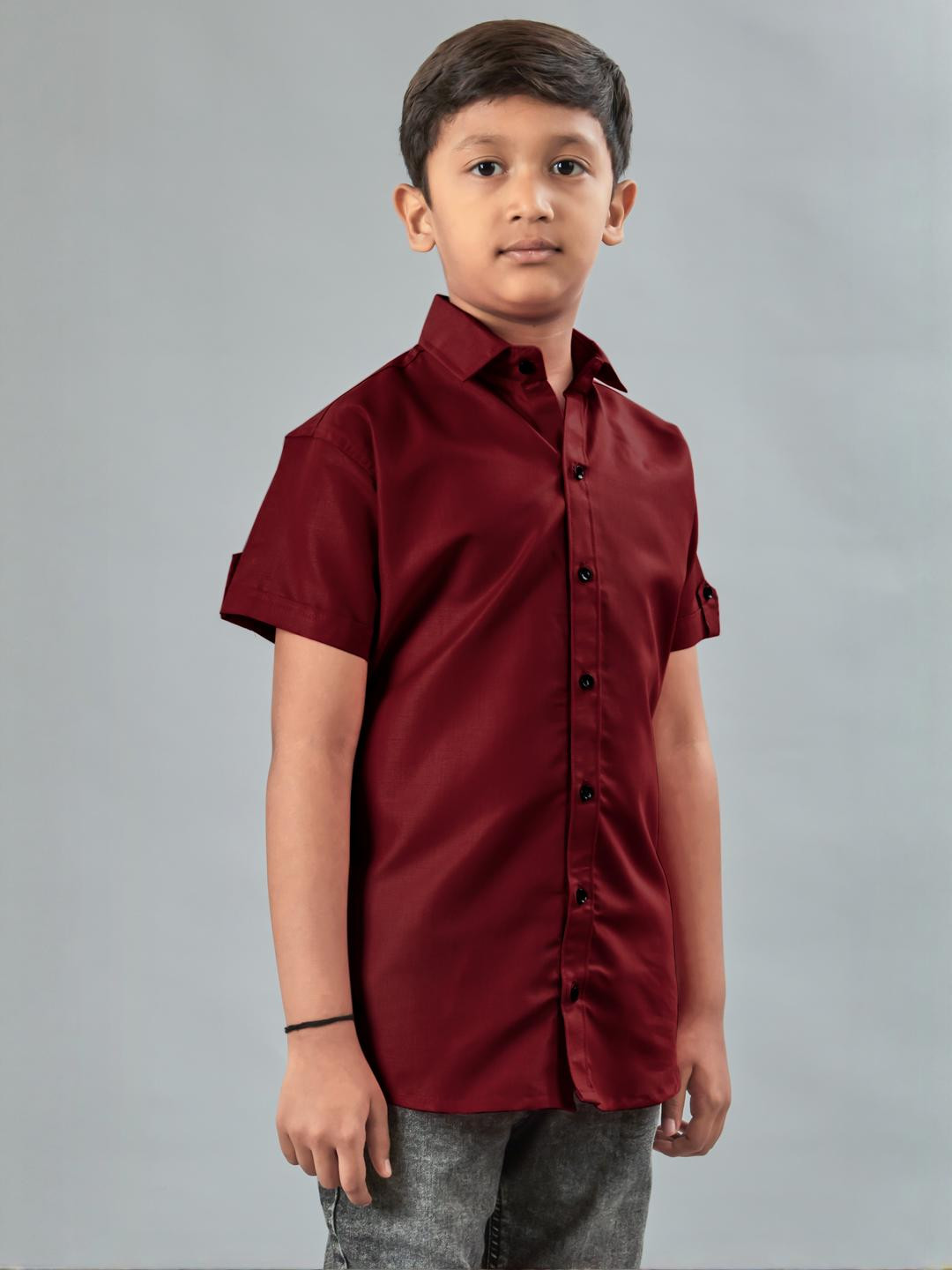 Qurobri Boys Comfort Cotton Casual Shirt