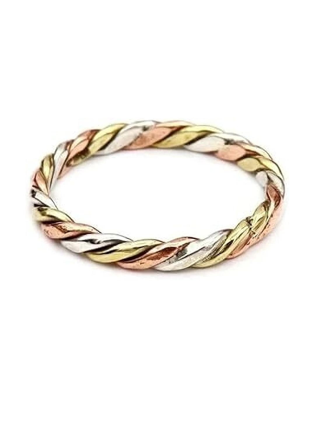 ASTRO-D 3-Dhatu Ring ( Silver,Copper & Brass) Purity 99%