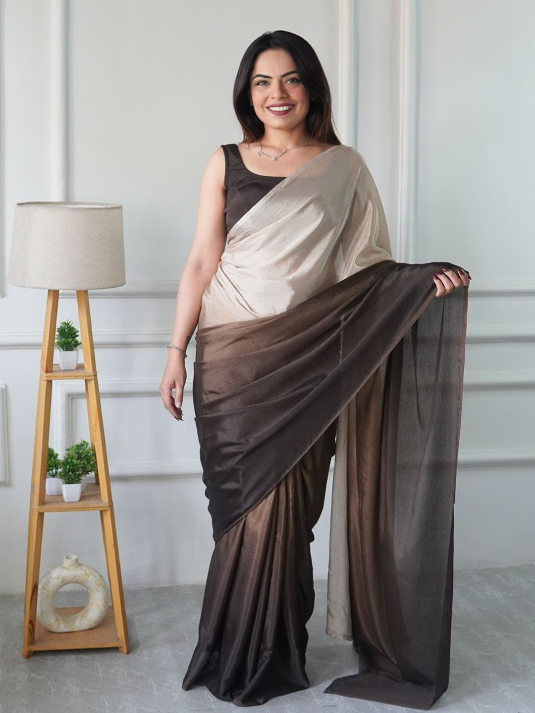 all about you Ombre Pure Chiffon Saree