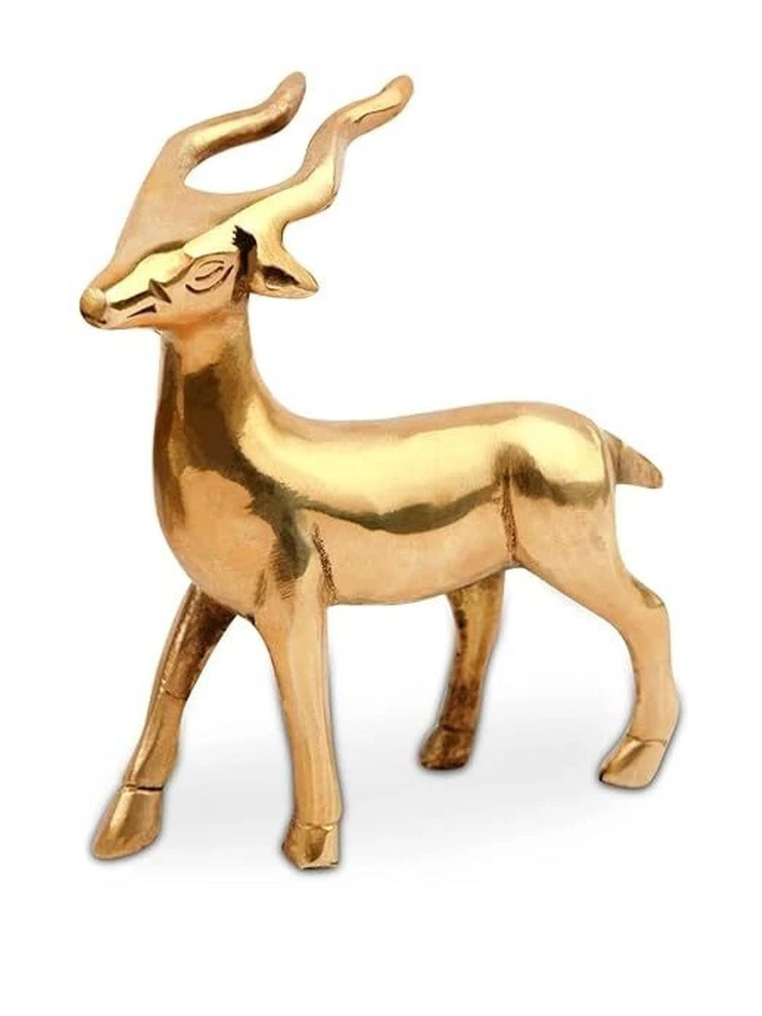 ASTRO-D Brass Deer Statue Idol Vastu Remedies/Brass Idol Feng Shui Products