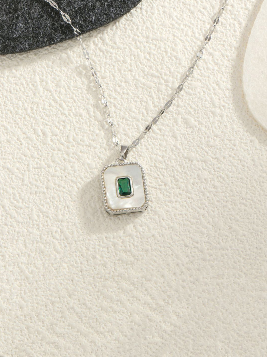 V FASHION JEWELLERY Women Square Pendants with Chains