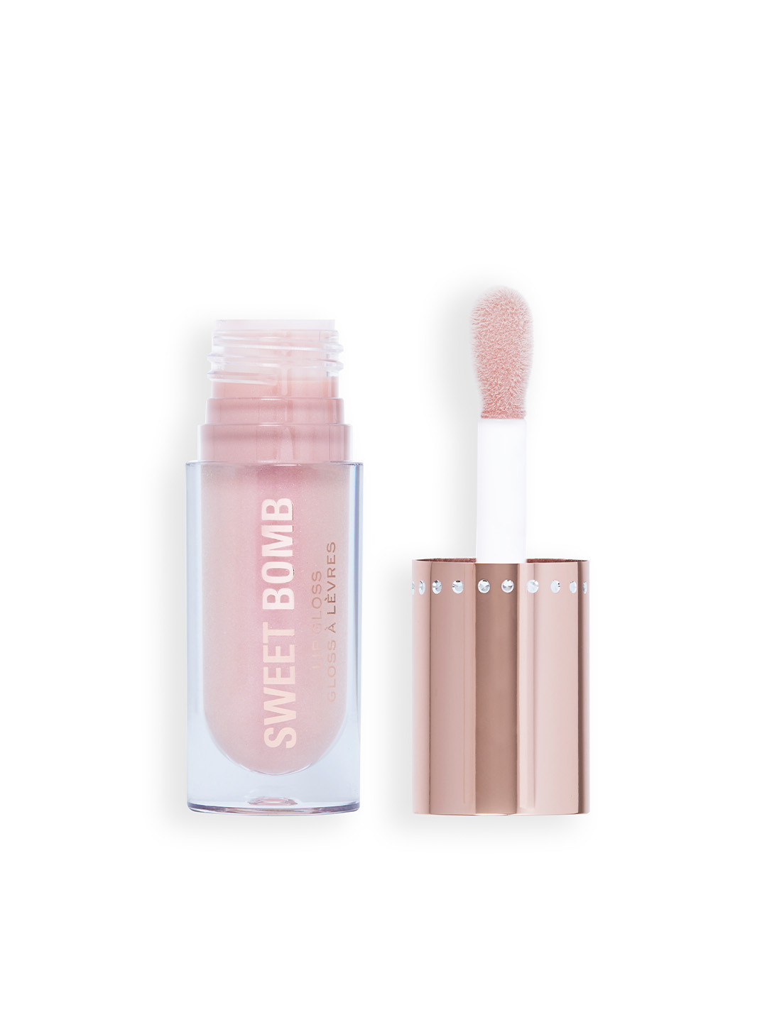 Makeup Revolution London Y2K Baby Sweet Bomb Lip Gloss 4.5ml - Vanilla Ice White Holo