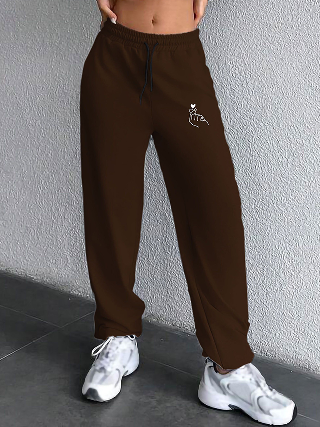 TABADTOD Women Graphic Printed Drawstring Trackpants