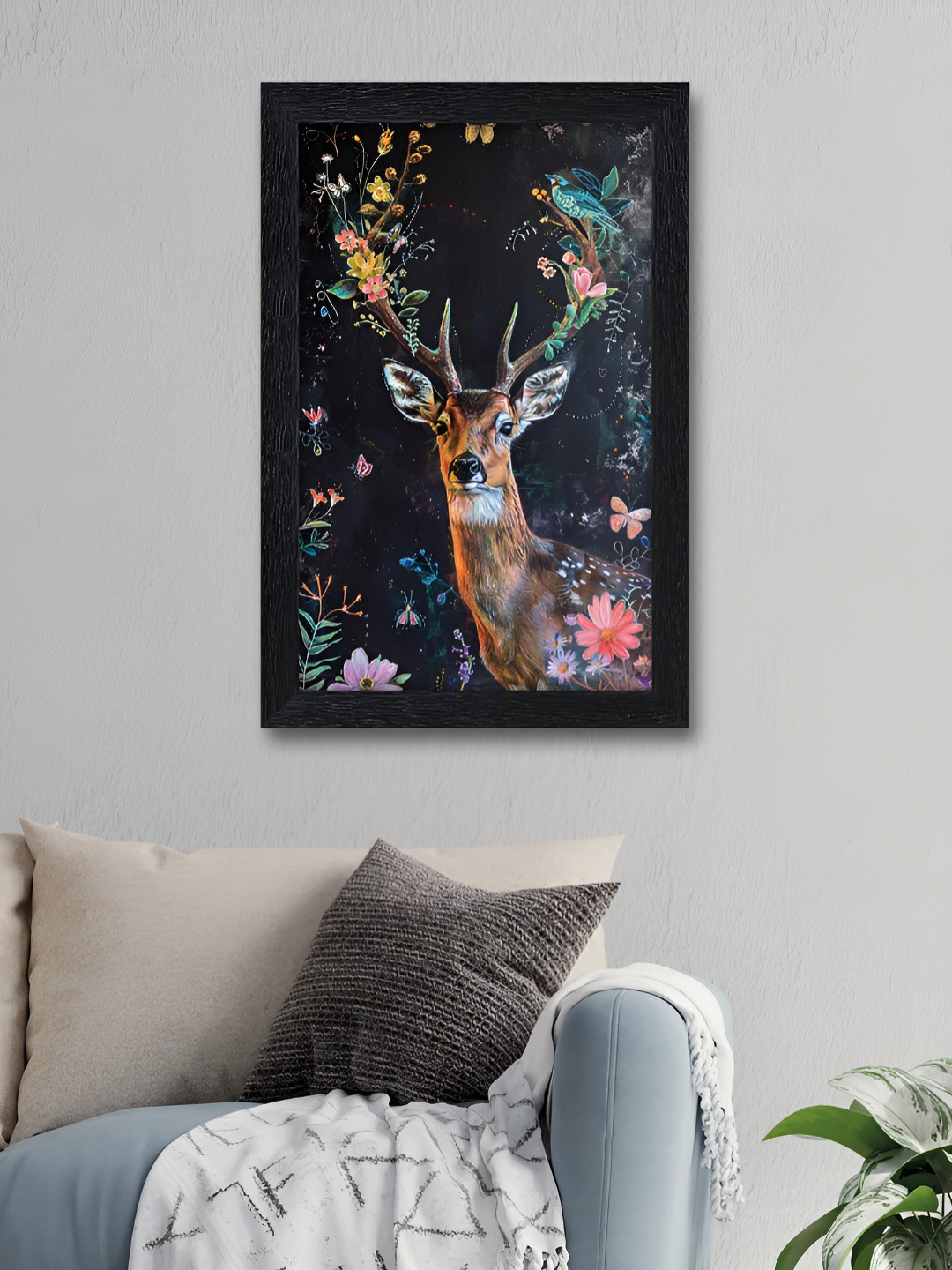 Myntra Elegant Homes Black & Brown Animals Wall Art