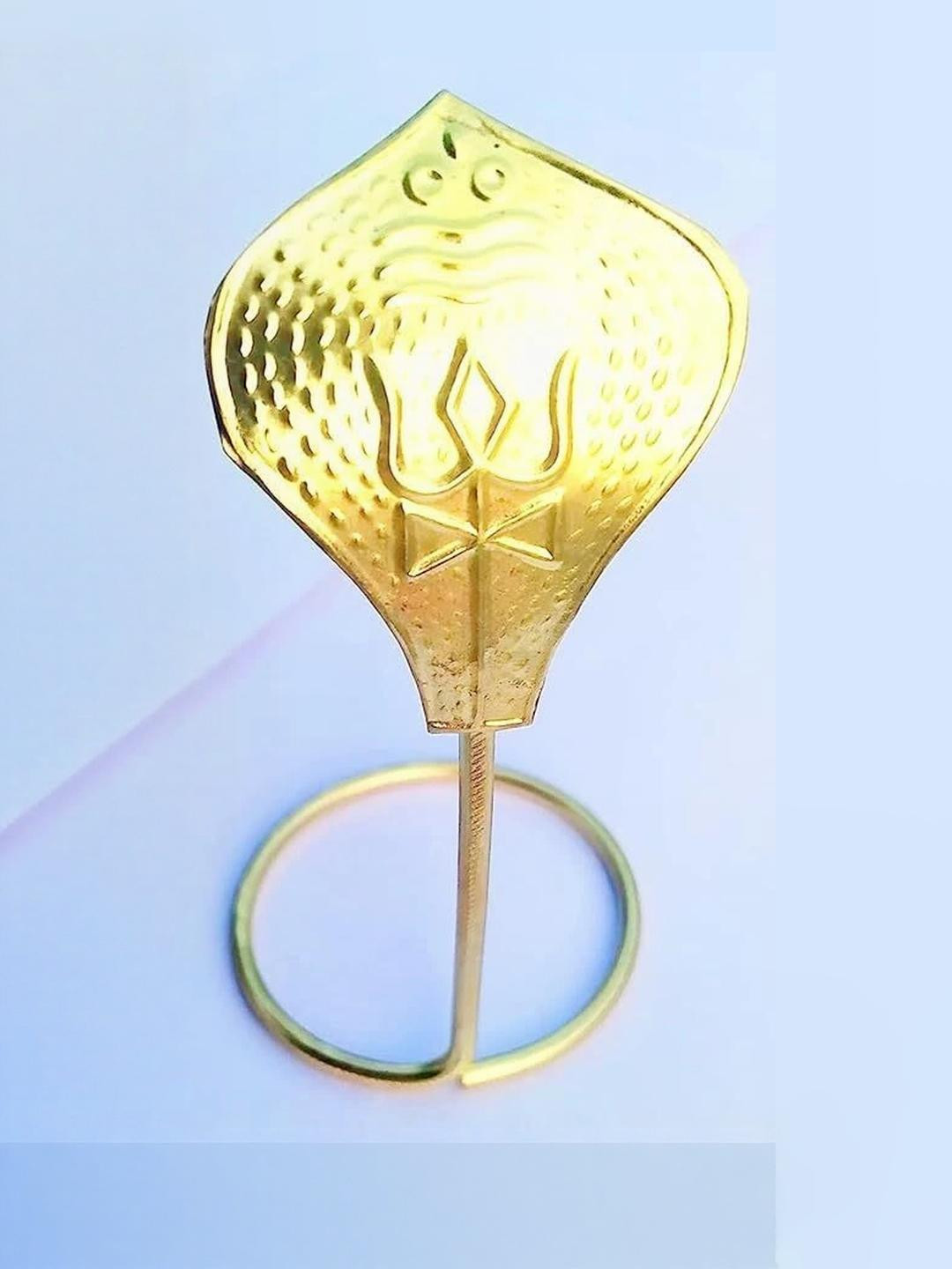 ASTRO-D 100% Pure Brass Shesh Naag Shivling Figurine.