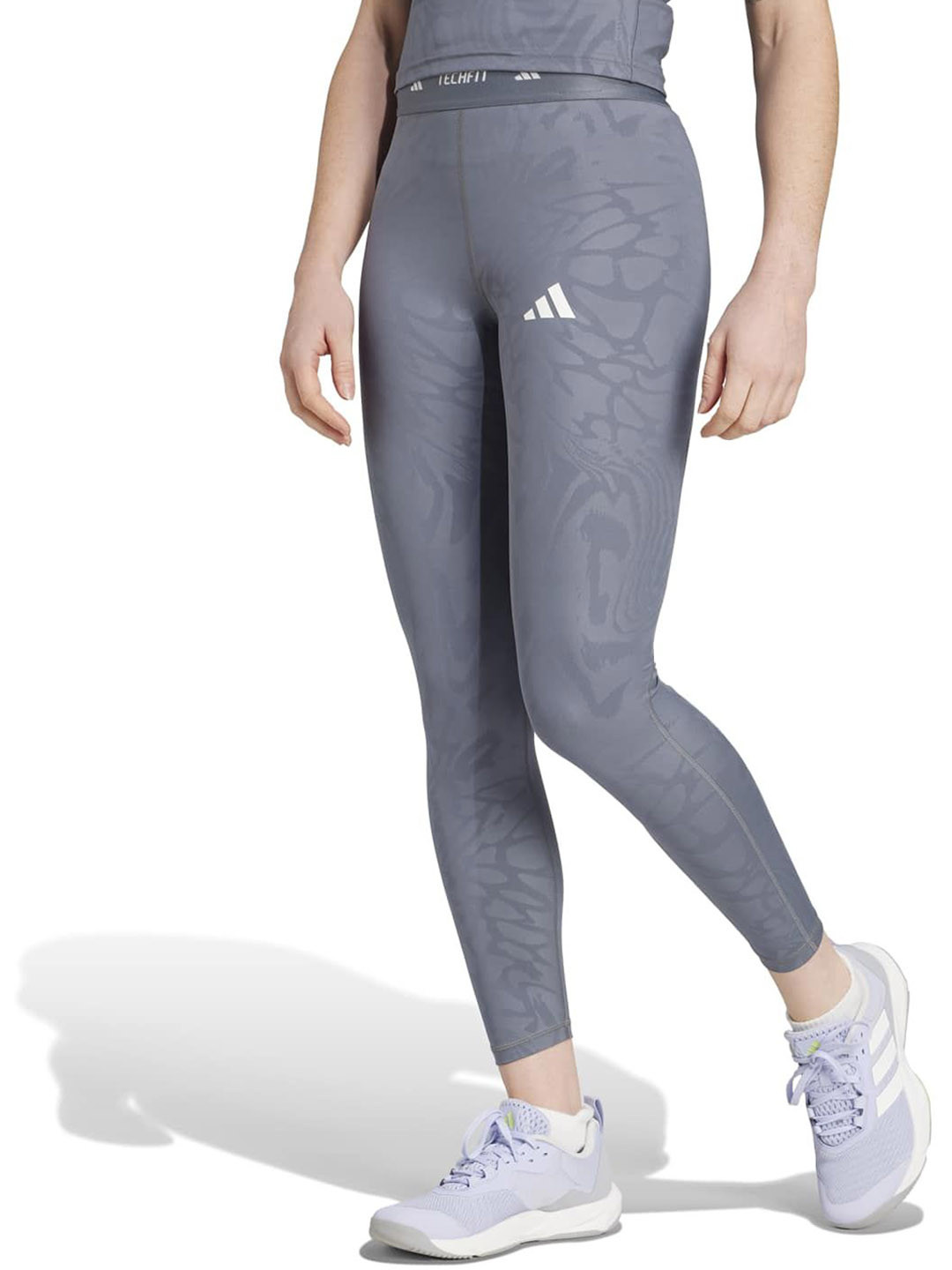 ADIDAS Tech Fit Women Printed  High-Rise Ankle Length Tights