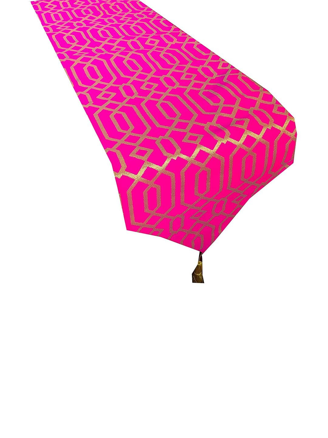 Pinkparrot 12x70 inch jacquard silk table runner