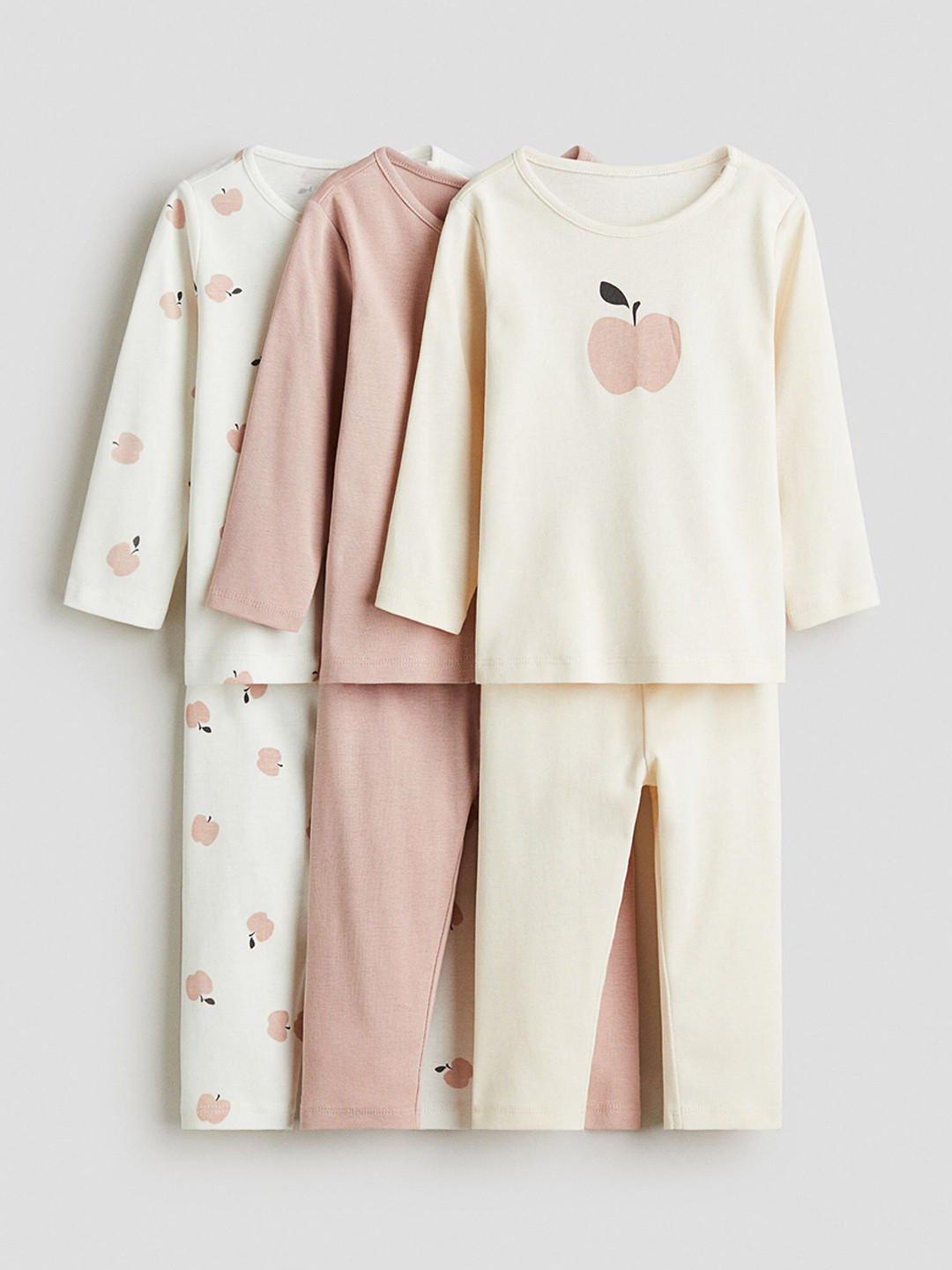 H&M 3-Pack Cotton Pyjamas
