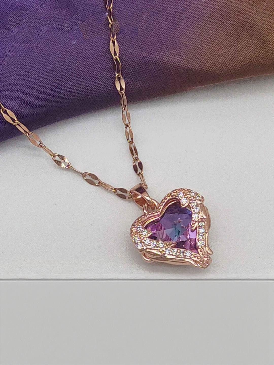 TEMORA Women Rose Gold Necklace and Chains