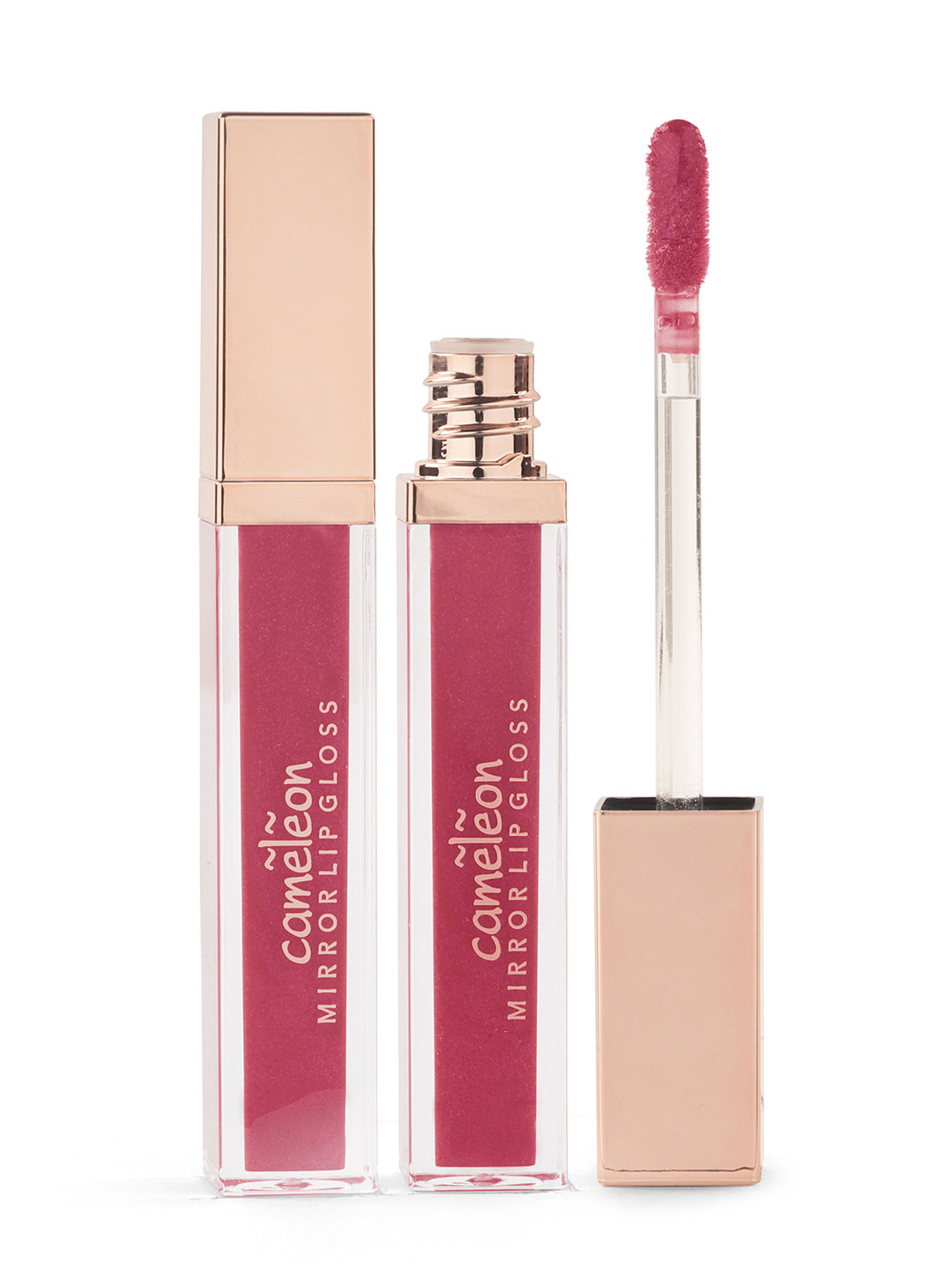Cameleon Mirror Shiny Sheer Sparkle Lip Gloss- 5ml- Pink Bean