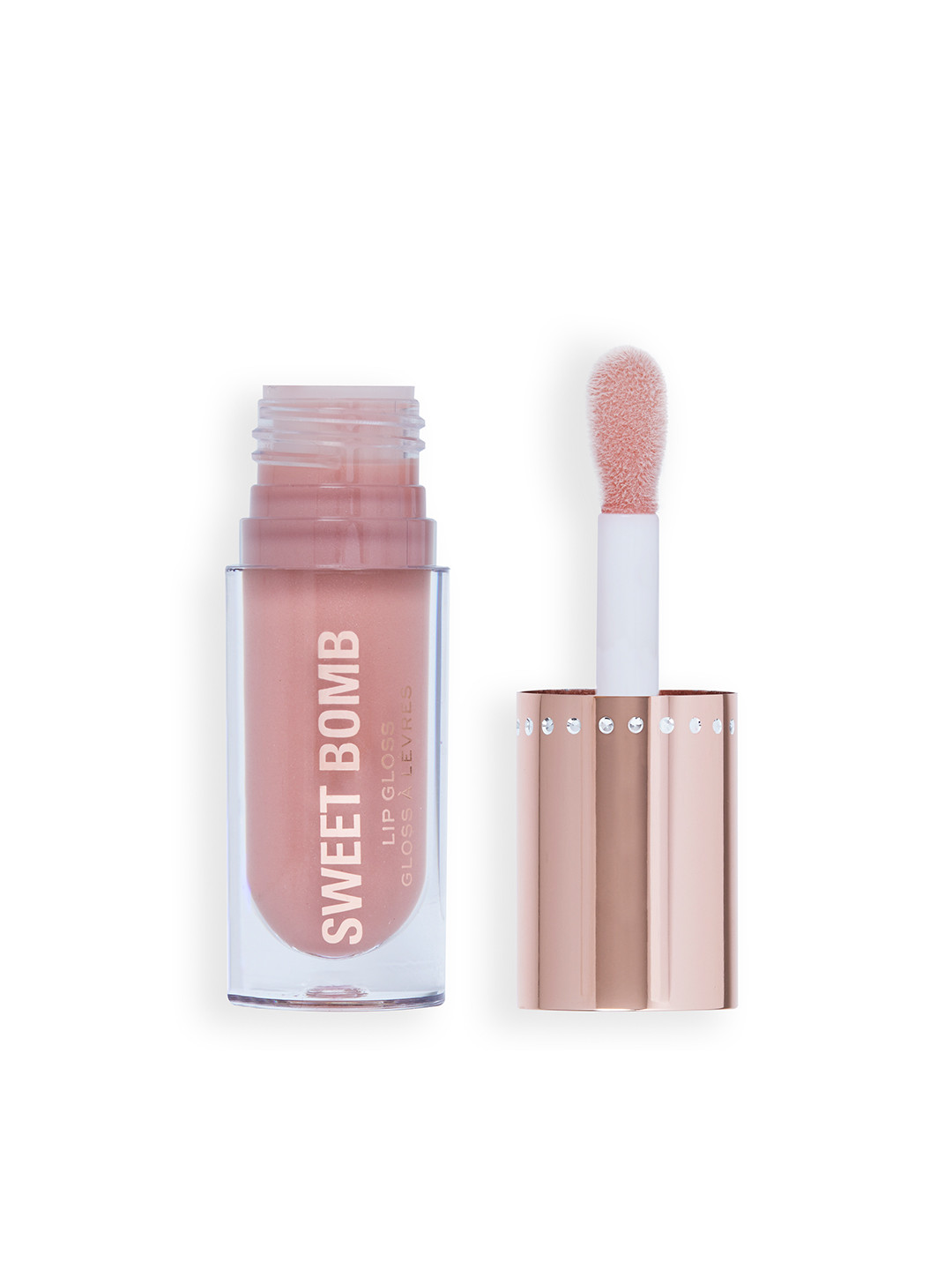 Makeup Revolution London Y2K Baby Sweet Bomb Lip Gloss 4.5ml - Strawberry Swirl Nude