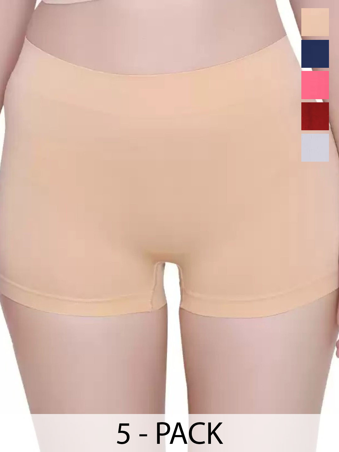 DHANDAI FASHION Pack of 5 Boys Shorts Briefs Boy Short Full P(Mo-2+CB-5)BluGjrGreMrnSkn