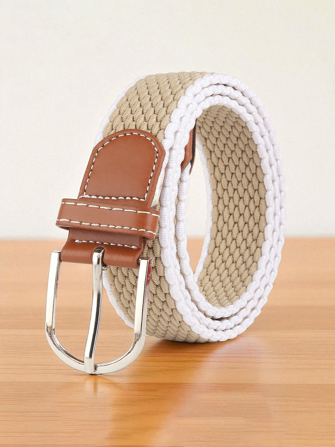 ZORO Men Woven Design Tang Belt