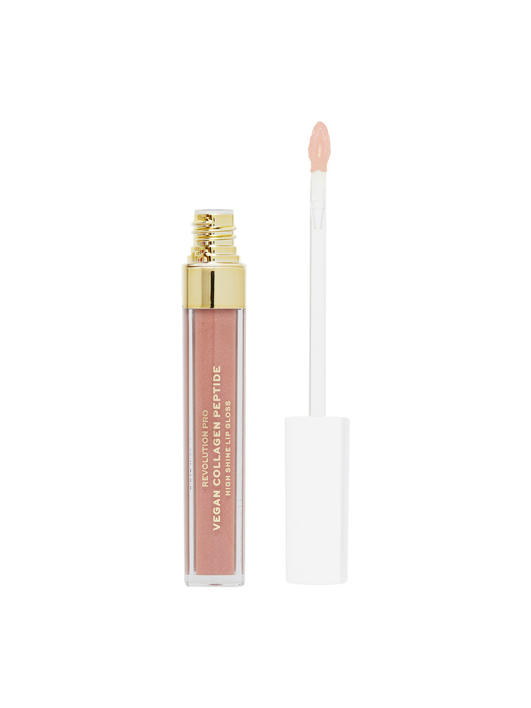 Makeup Revolution London Revolution Pro Vegan Collagen Peptide Lip Gloss 4ml - Cashmere