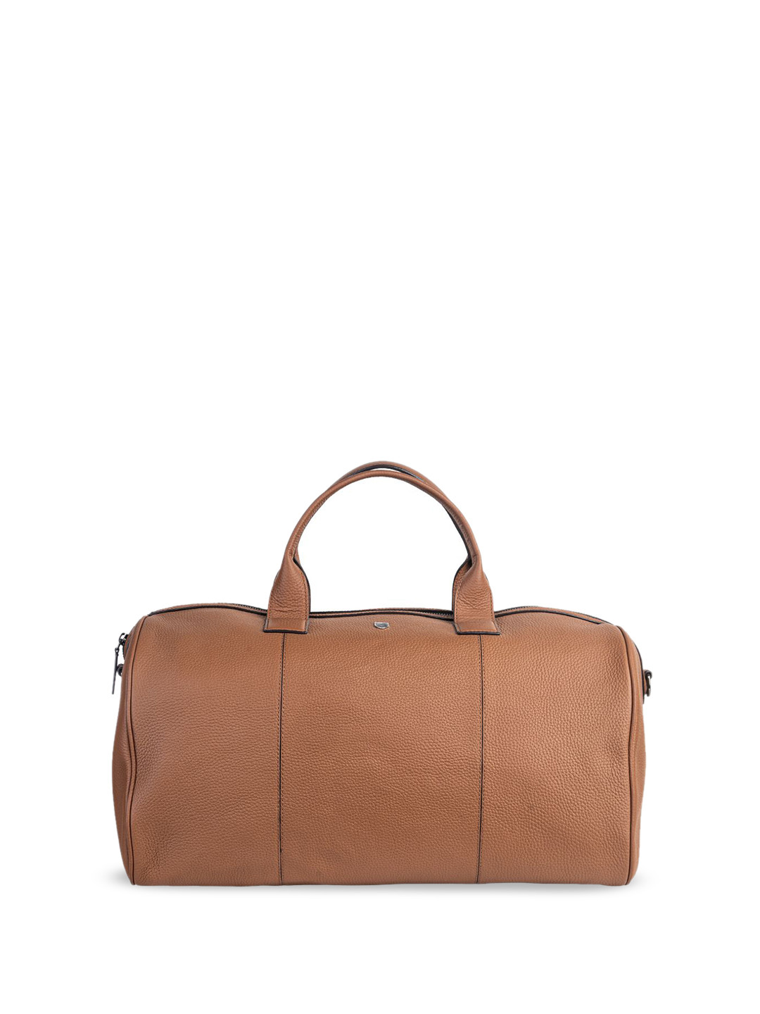 Revup Unisex Textured Large Leather Duffle Bag With Dual Handles