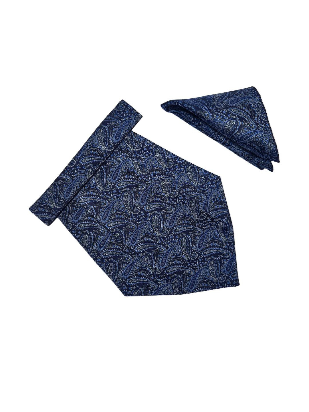 VOICI Men Paisley Design Cravats And Pocket Square