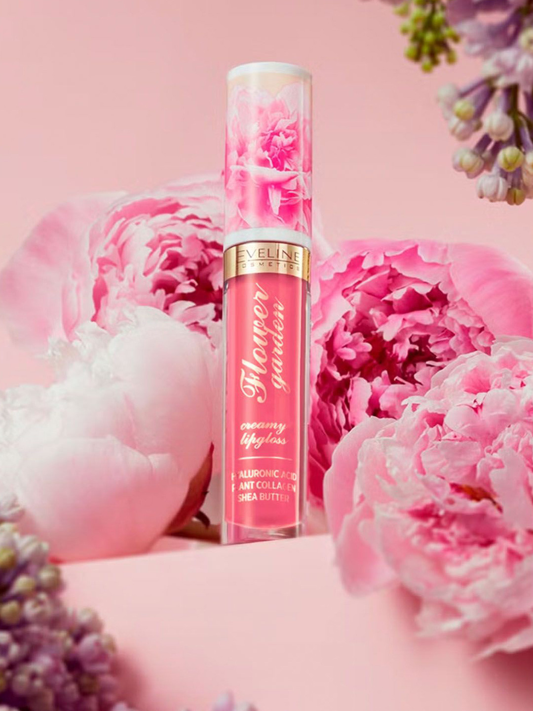 Eveline Cosmetics Flower Garden Lightweight Creamy Lip Gloss - 4.1 g- Magnolia Charm - 03