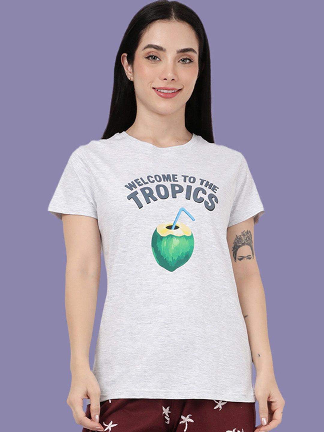 Kryptic Printed Relaxed Fit Pure Cotton Lounge T-Shirt