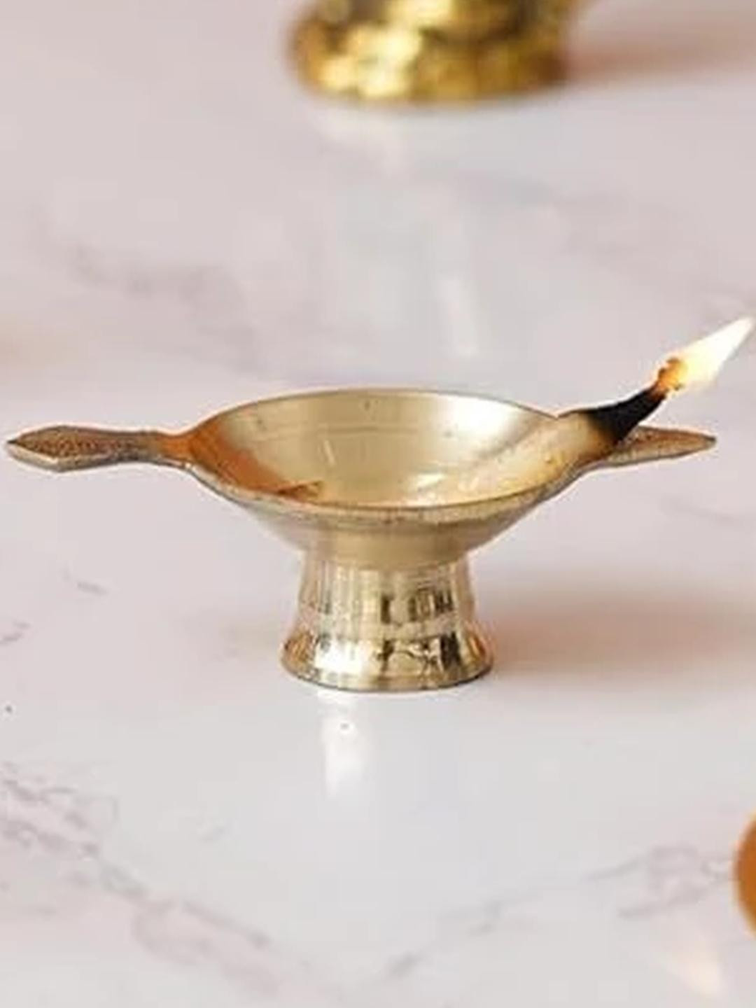 ASTRO-D Pure Brass Diya Oil Lamp for Puja