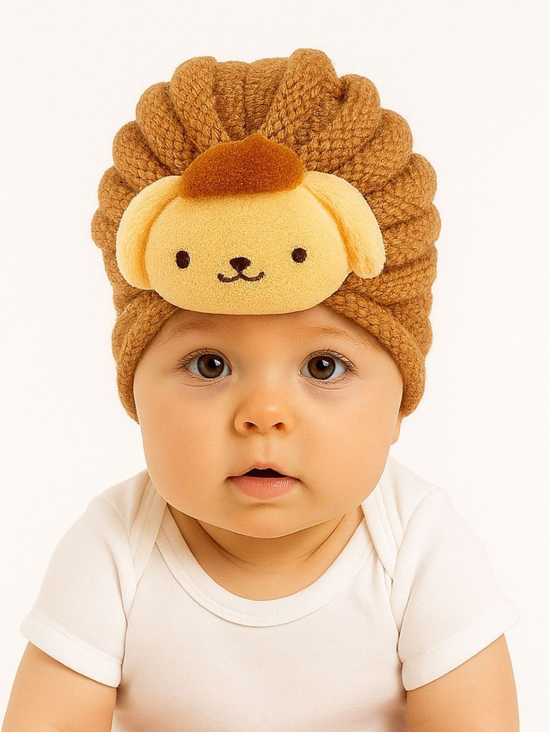The Little Lookers Kids Warm & Breathable  Soft Wool Knitted Turban Cap