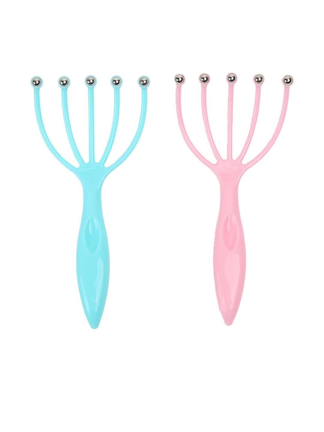 Head Massager For 5 Fingers Scalp Massage With Steel Balls, Manual Massager Pack of  2