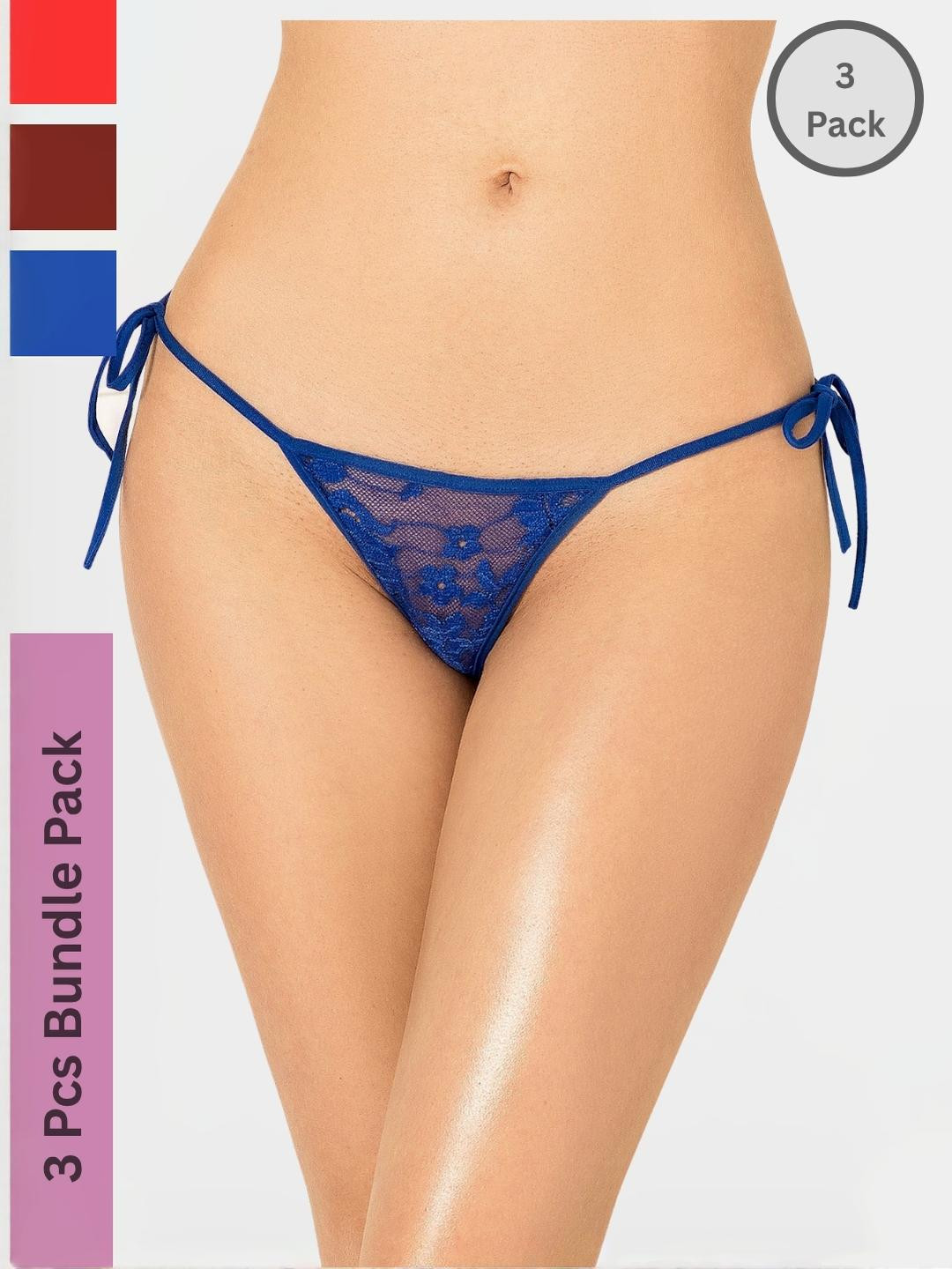 ZERJAMA Women Red Briefs