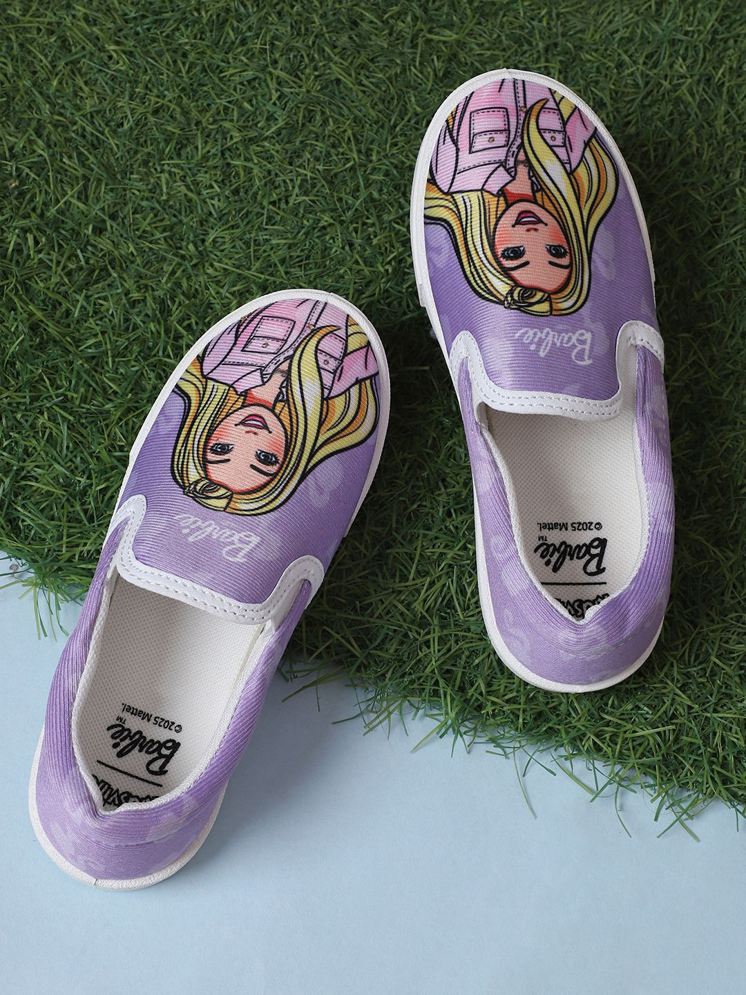 Kids Ville Girls Barbie Printed Casual Shoes