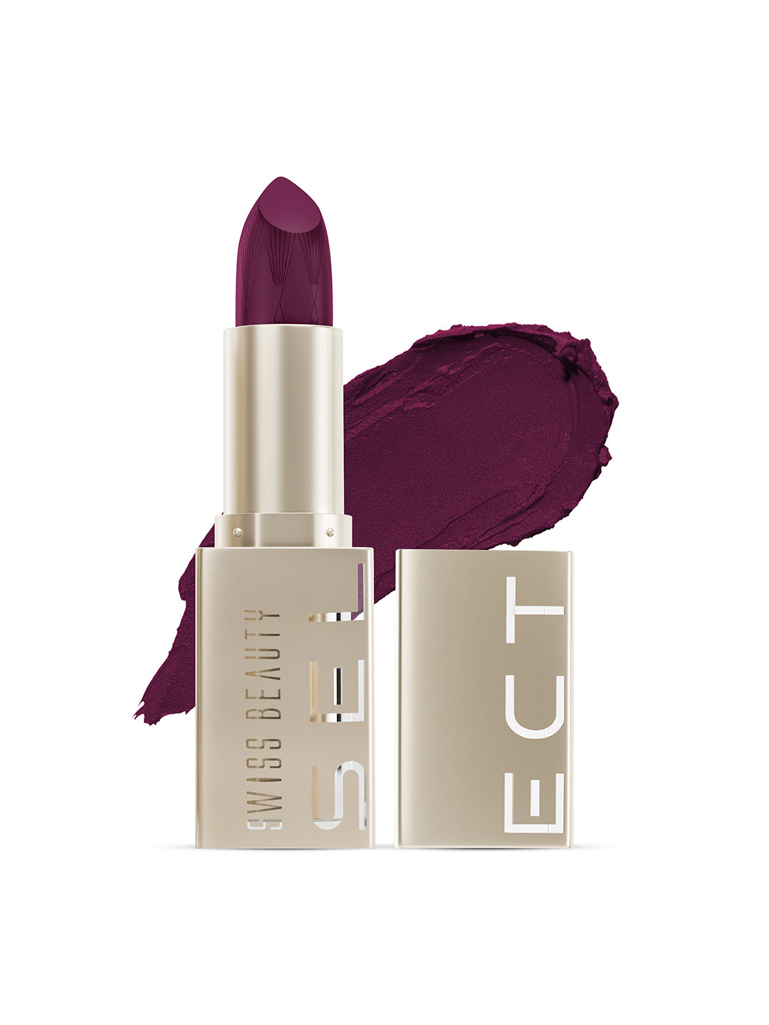 SWISS BEAUTY Select Creme Touch Lipstick with Vitamin E & Tea Tree - Merlot Wine 12