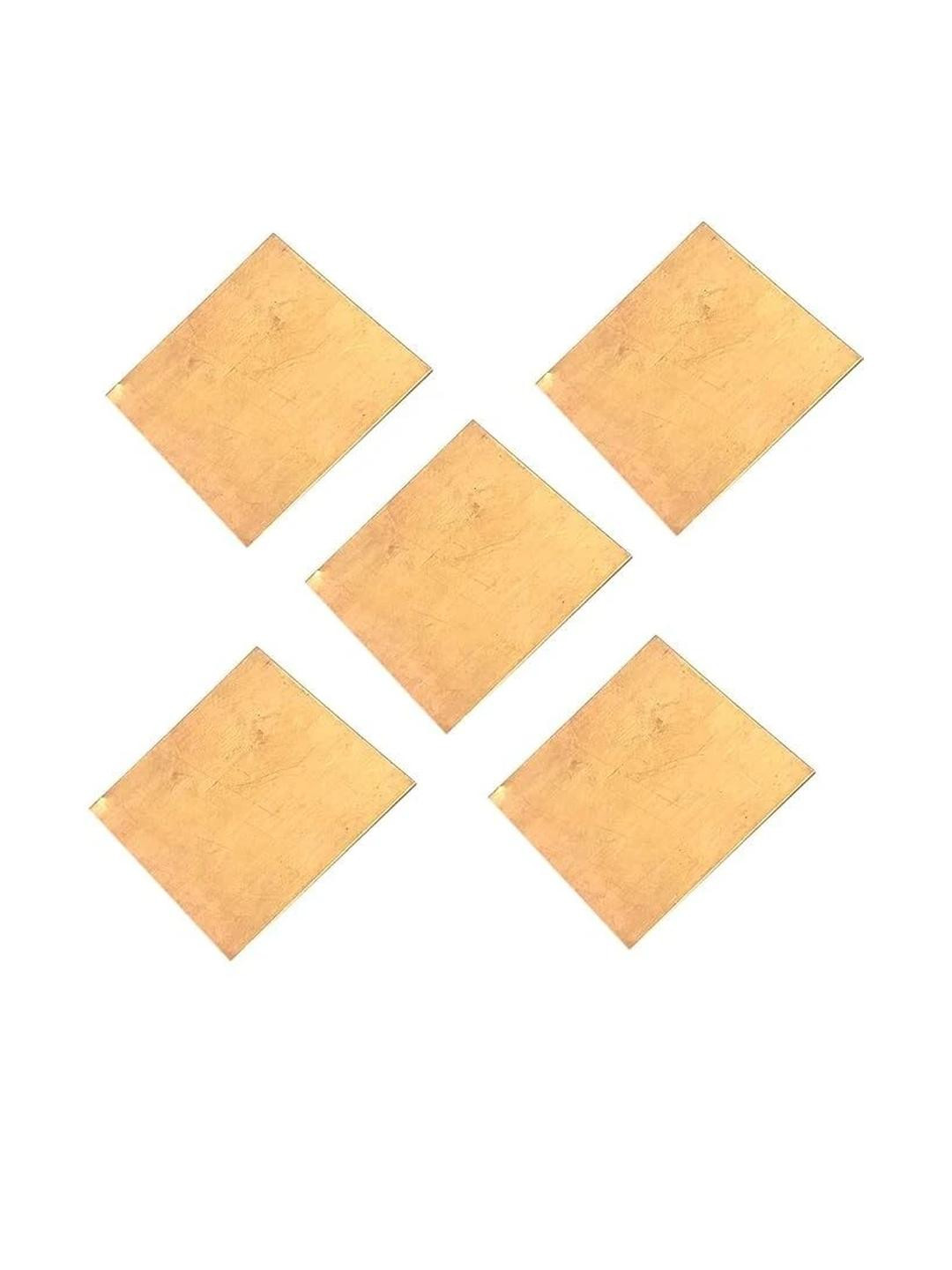 ASTRO-D 4pc Copper Square Piece Tamba Ka Chokor Tukra For Lal Kitab