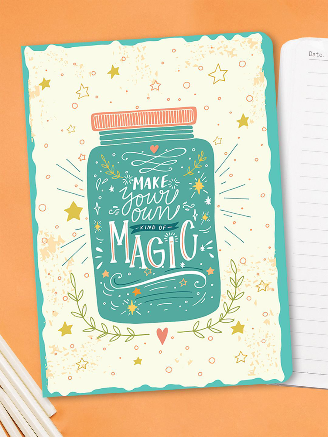 A5 Notebook - Daily Vibes 1 Doodle Printed Stationery