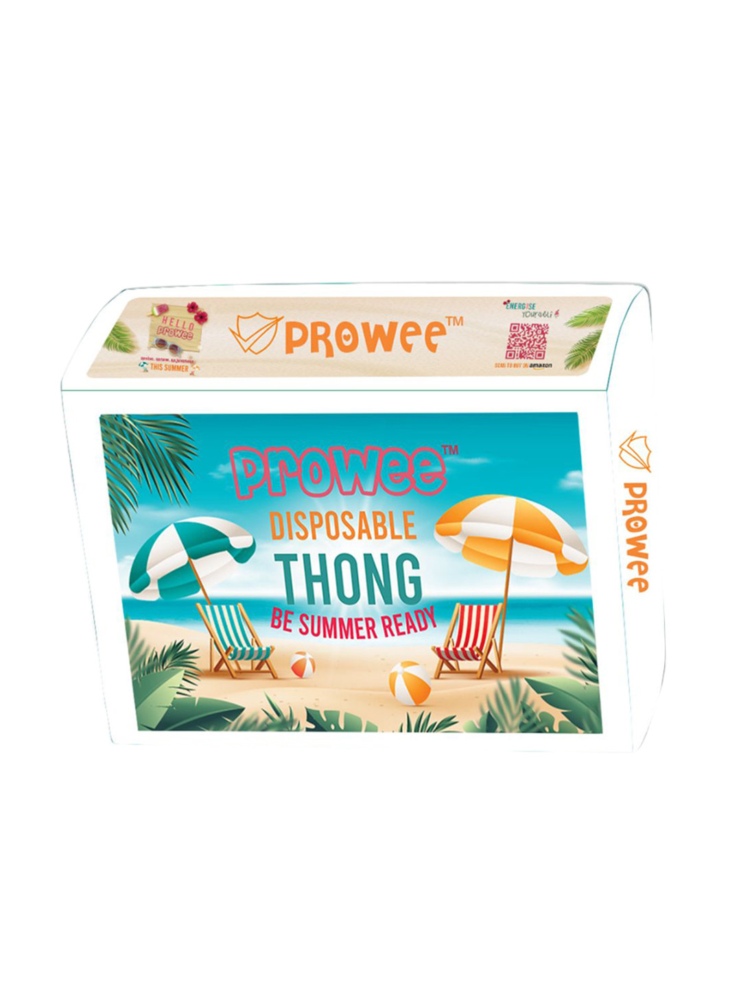 Prowee Mid Rise Breathable Disposable Thong Briefs