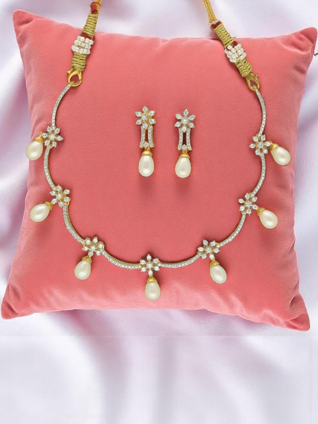 Sri Jagdamba Pearls Soft Radiance Pearl Necklace Set