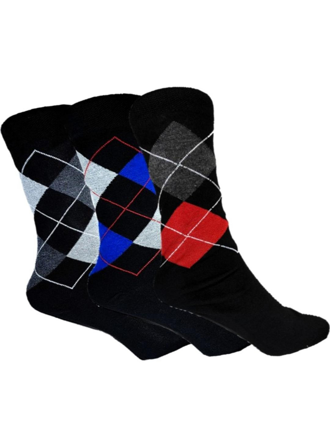 VOICI Pack of 3 Calf Length Formal Socks