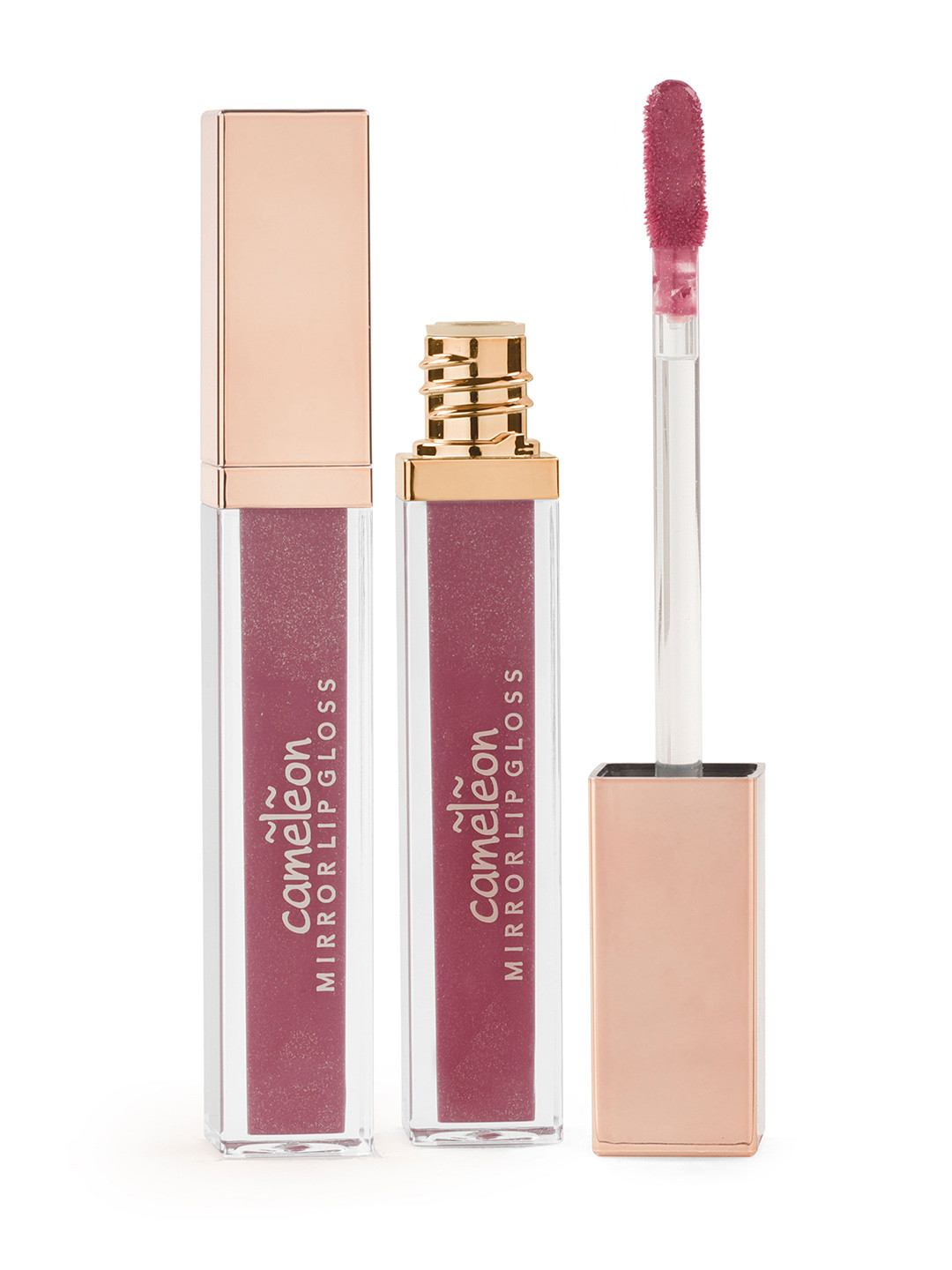 Cameleon Mirror Shiny Sheer Sparkle Lip Gloss- Smoke Pink - 5ml