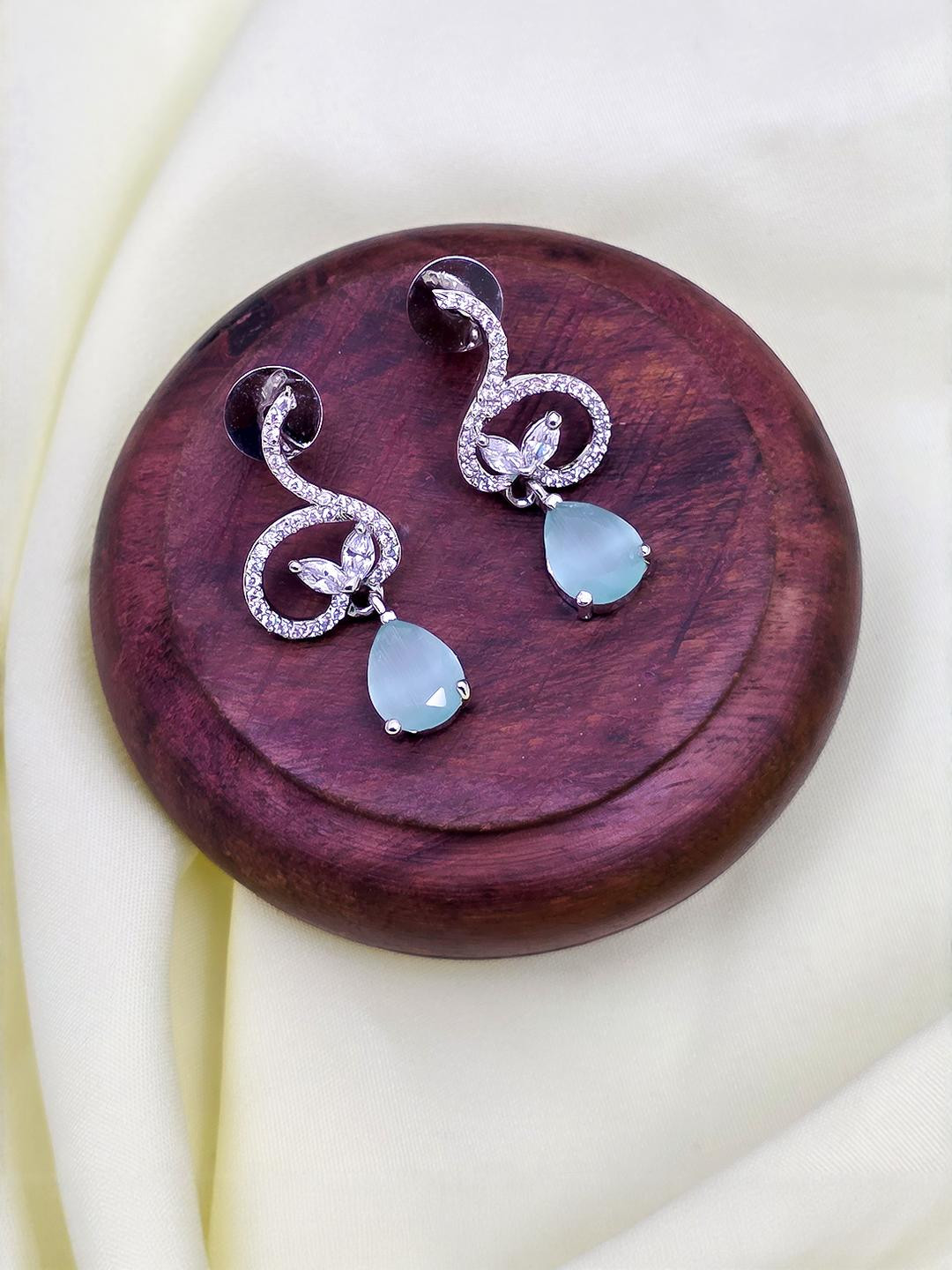 Talish Women Fluorescent Green Earrings