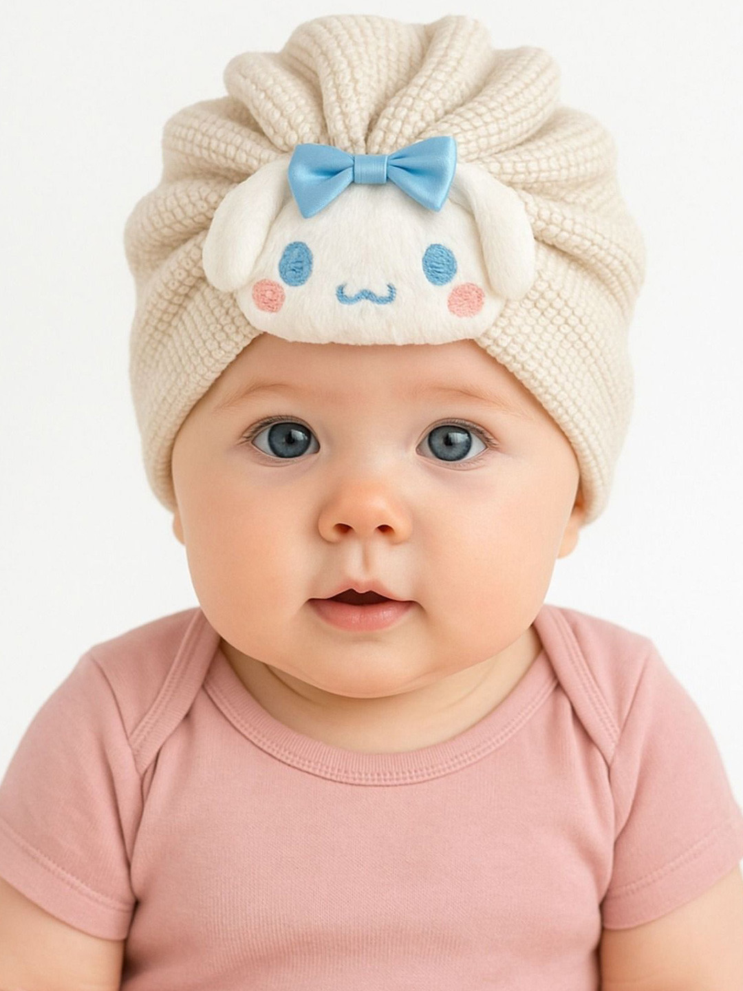 The Little Lookers Kids Woollen Knitted Turban Cap Beanie