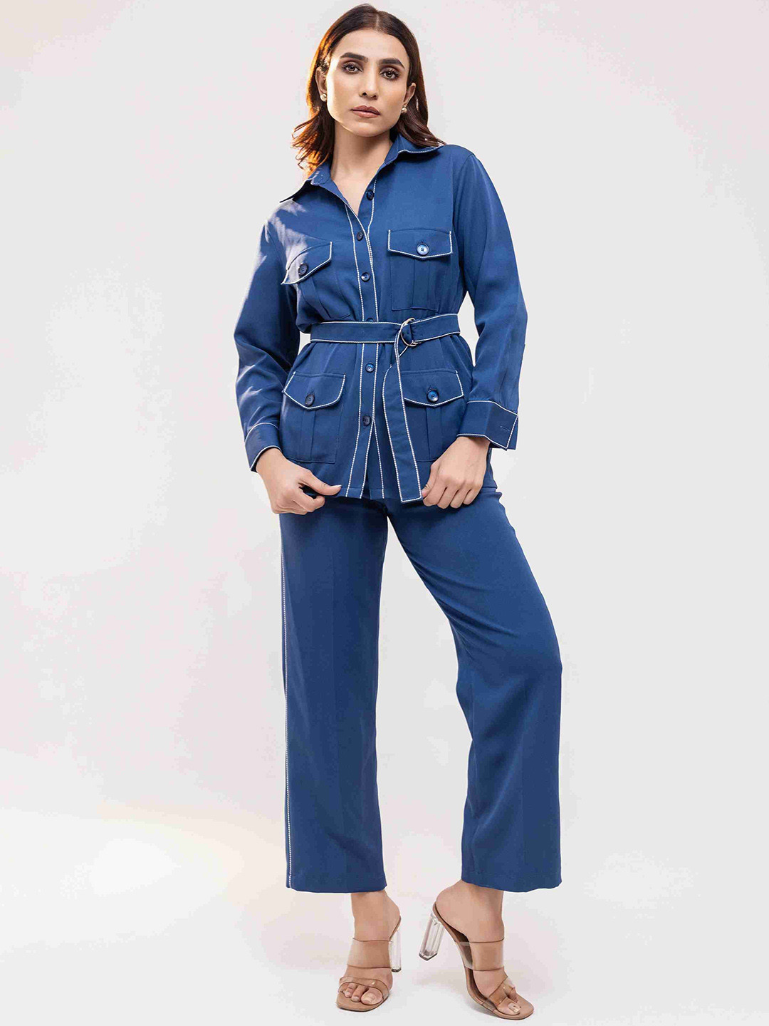 Luxe Weaves Shirt & Trousers Co-Ord Set