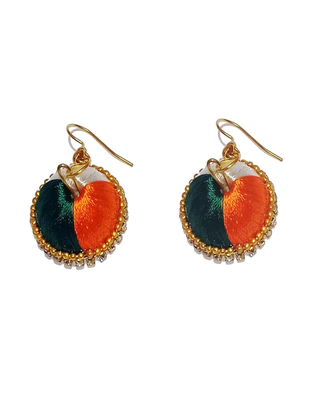Adhira's Women Orange Earrings