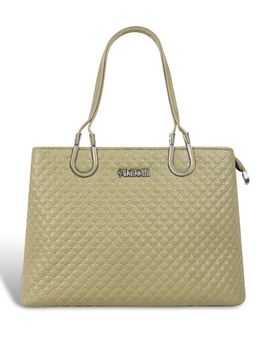 MAGNOLIA Women Textured Structured Quilted Tote Bag