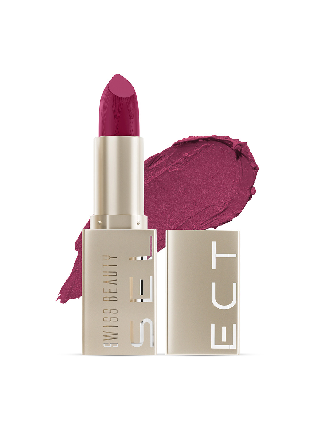 SWISS BEAUTY Select Creme Touch Lipstick with Vitamin E & Tea Tree - Delightful Plum 10