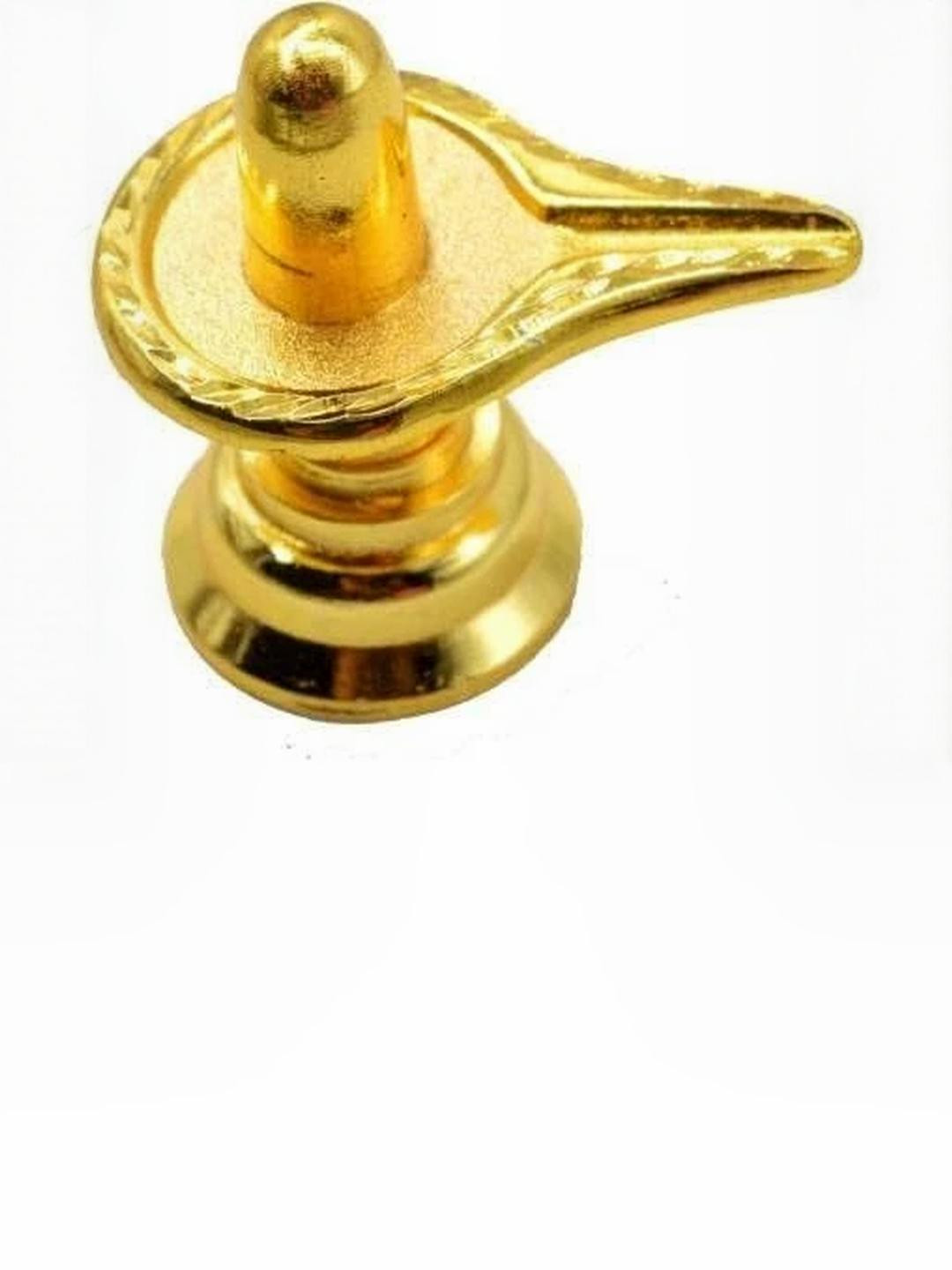 ASTRO-D Gold Plated Big Size Shivling Statue Shiva Lingam Hindu Religious Idol