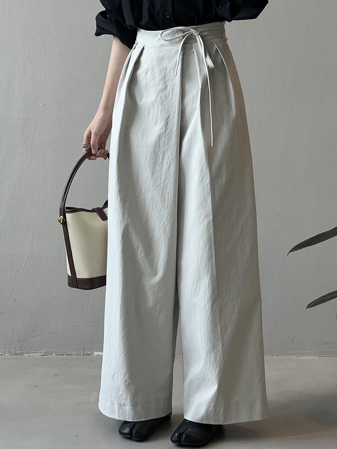 Miss Mosa By Akanksha  Women Off White Delia Luxe Formal Pants