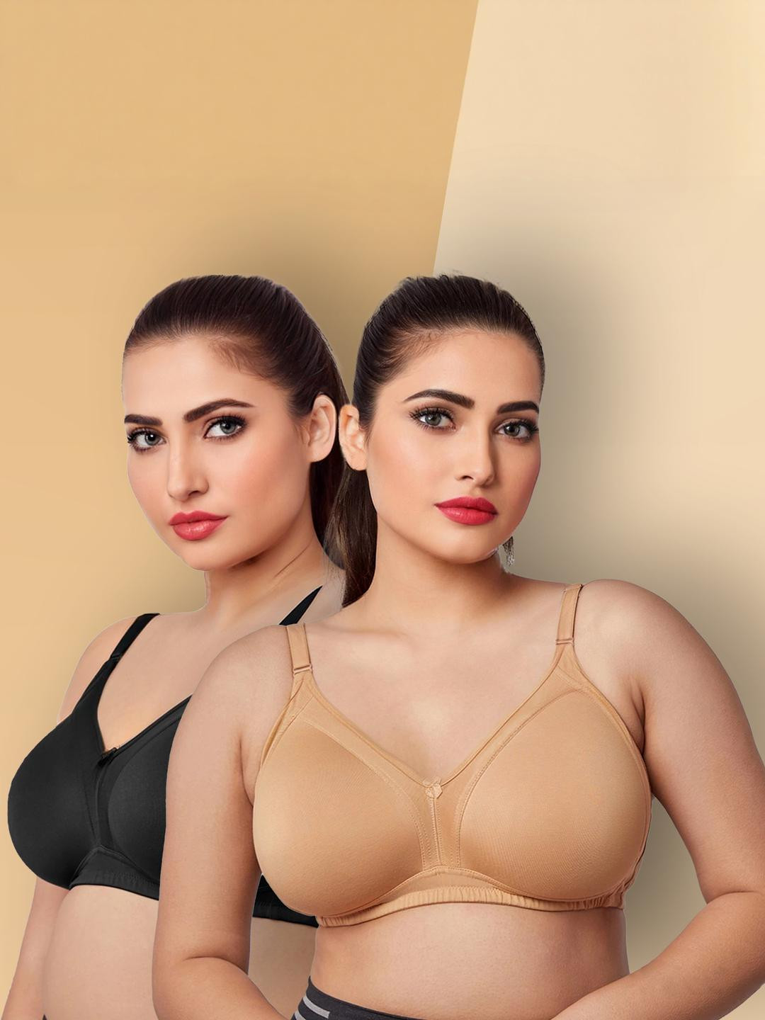 Clothonics Womens seamless Full Coverage Non-Padded Bra