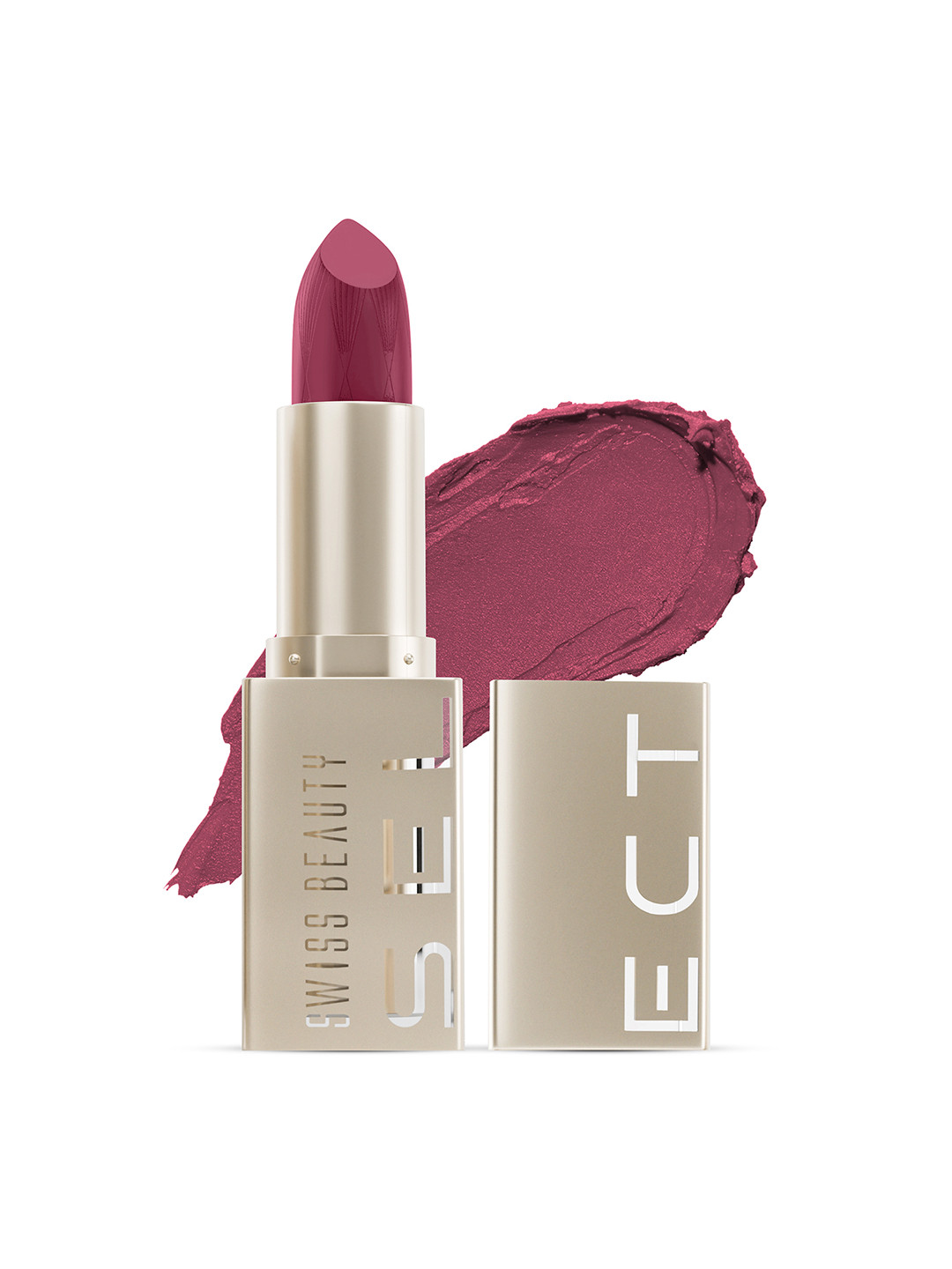 SWISS BEAUTY Select Creme Touch Lipstick with Vitamin E & Tea Tree - Indeed Berry 08