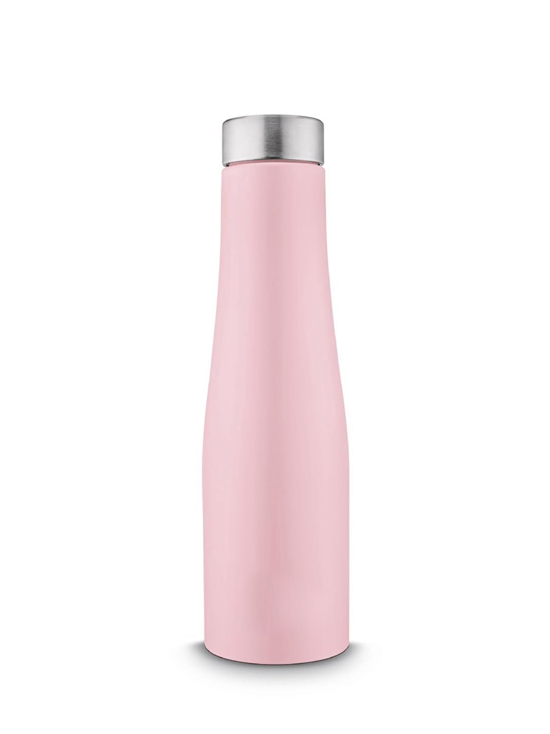 Classic Essentials Sanjeev Kapoor Pink & Grey Stainless Steel Solid Water Bottle 1L