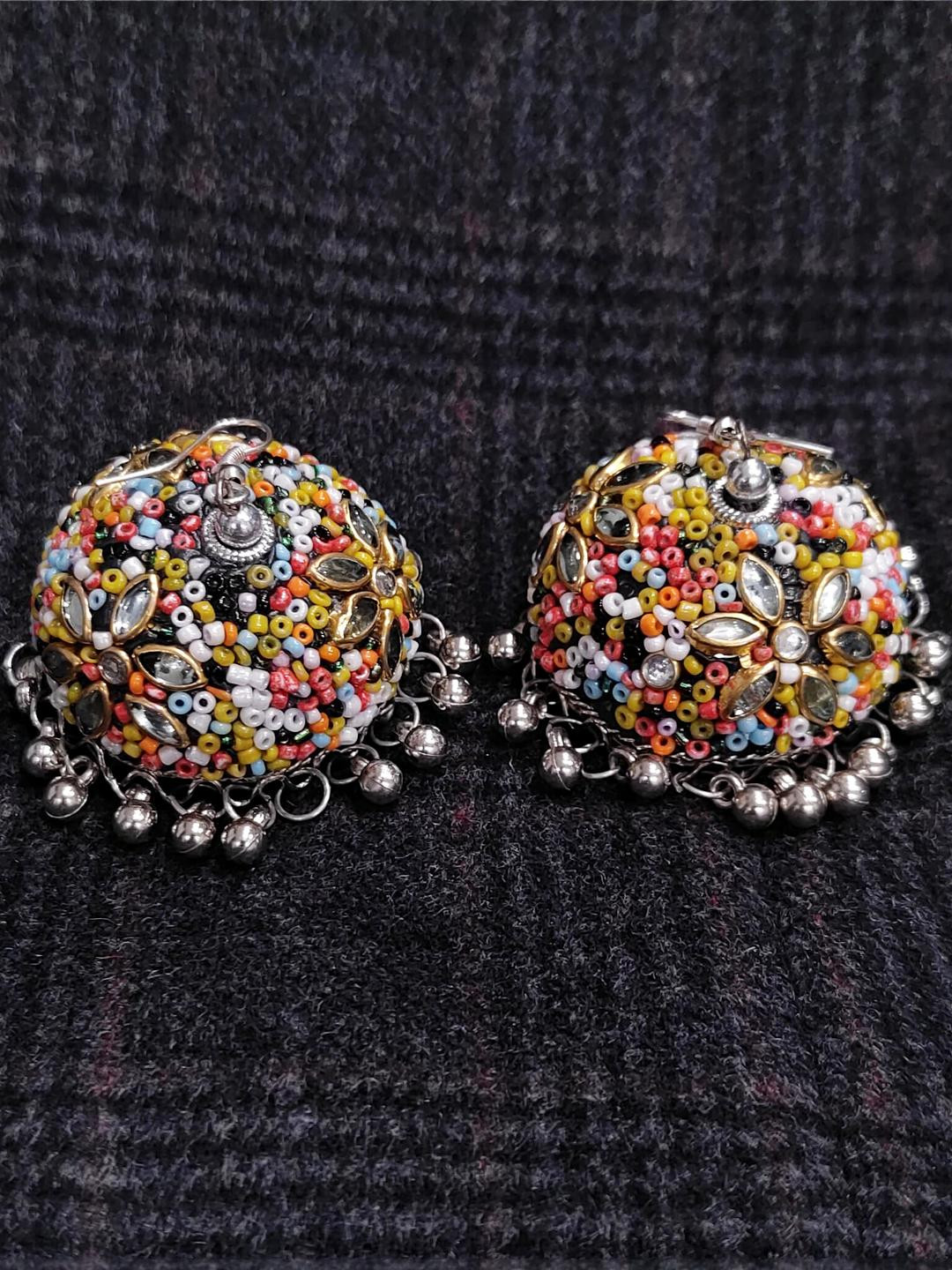 Grace Collections Dome Shaped Jhumkas Earrings