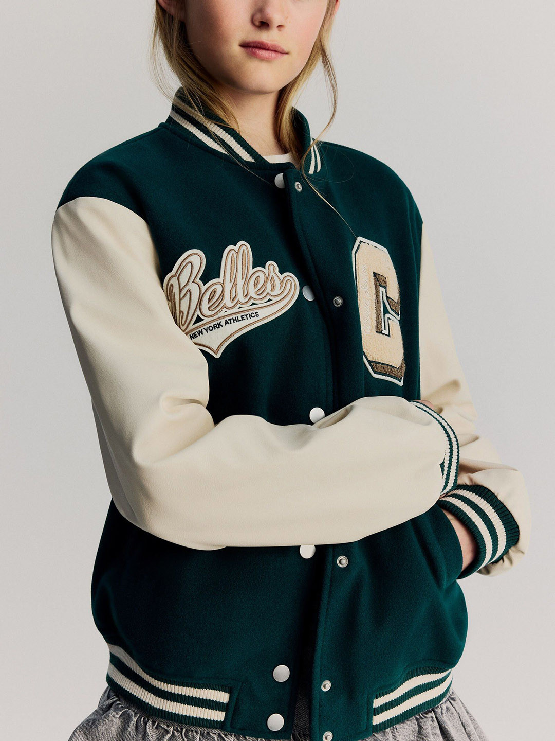 H&M Appliqud Baseball Jacket