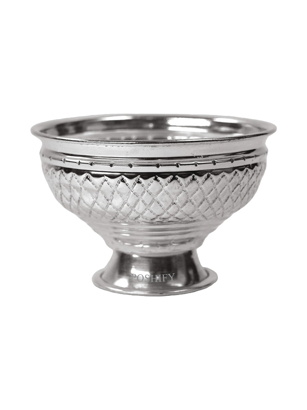 POSHIFY Pure German Silver Kumkum Bowl Stand