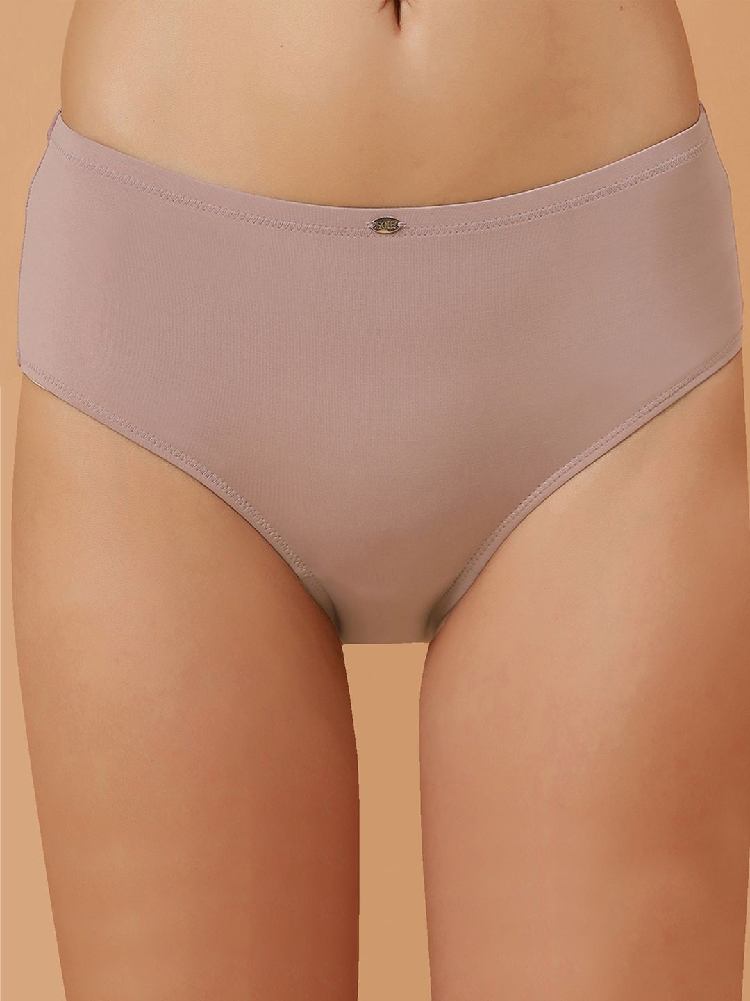 SOIE Women High Rise Full Coverage Brief